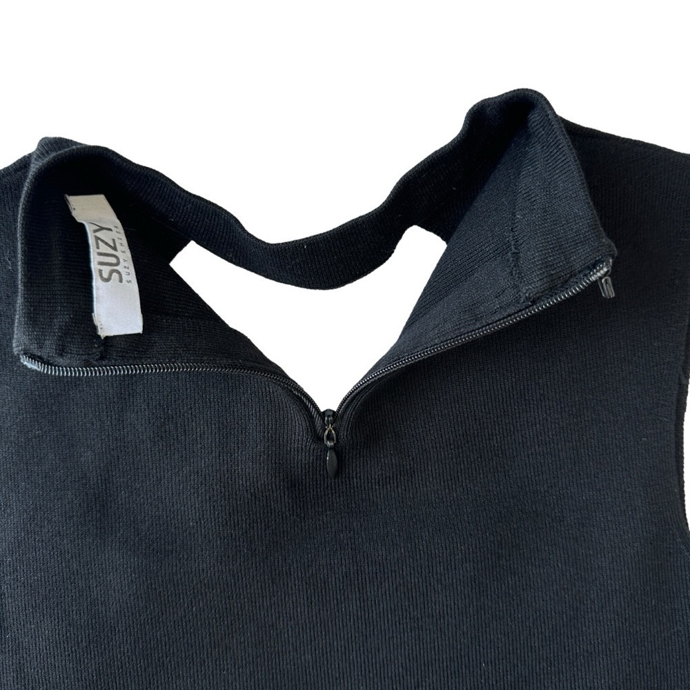 SUZY SHIER BLACK SLEEVELESS SQUARE NECKLINE TOP | SIZE S NWOT - Picture 11 of 16